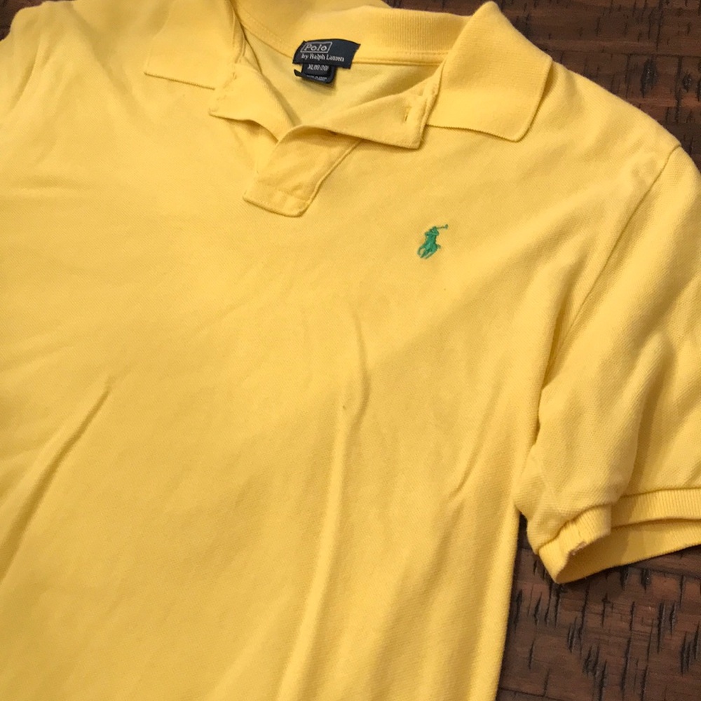Boys XL Polo by Ralph Lauren Yellow Polo